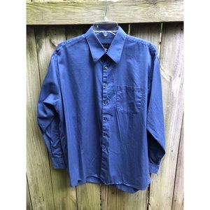 Perry Ellis Dress Shirt 16.5 - 34/35 Blue Mens